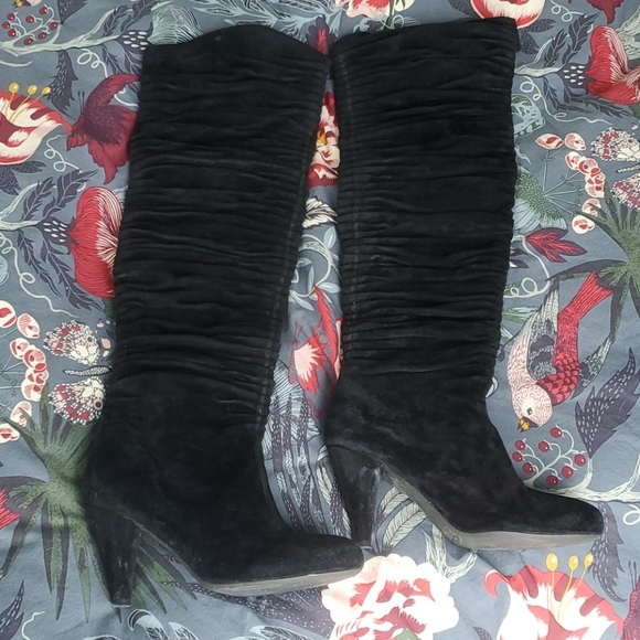 Shoes - Suede Thigh High Boots